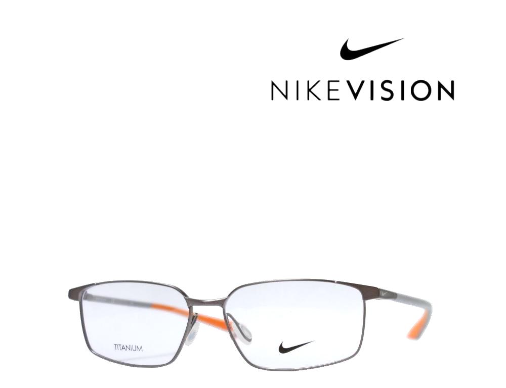 【NIKE VISION】 ナイキ メガネフレーム　6076AF　063　マットグレー　TITANIUM製　国内正規品
