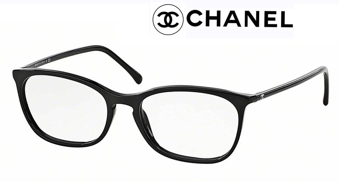 シャネル メガネ フレーム CHANEL 品番3281 C501 レディース メンズ レクタングル シェイプ オプティカル アセテート ブラック色 新作 取扱店 伊達メガネ 度付き 遠近 老眼鏡 カメリア マトラッセ【眼鏡 サングラス 専門店 クリエンテ】