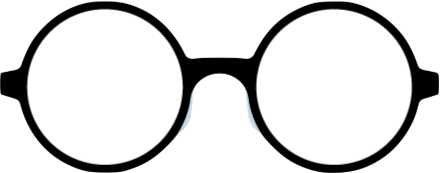 ラウンド型メガネ画像